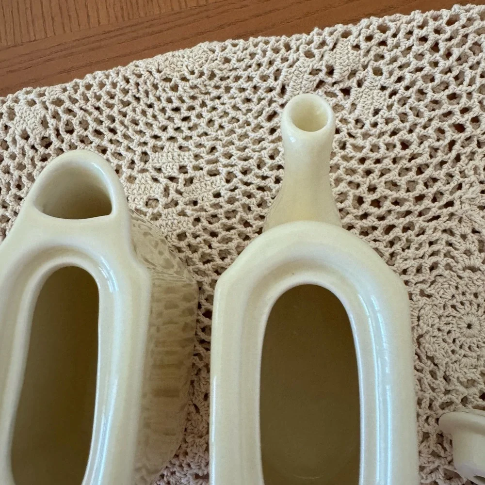 Vintage Restoration Hardware RH Sugar and Creamer Ivory Stoneware Set